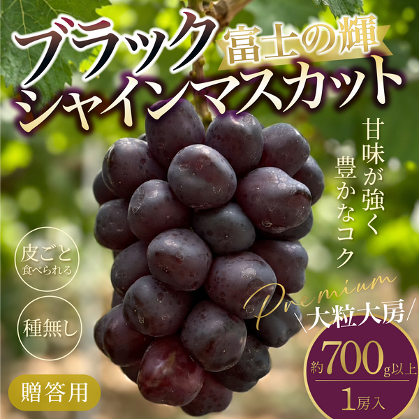 山梨県産 富士の輝き 1房 約700g｜9月発送｜山梨の産直ならイナカカラ